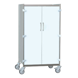 MTC Double Cabinet Trolley side view