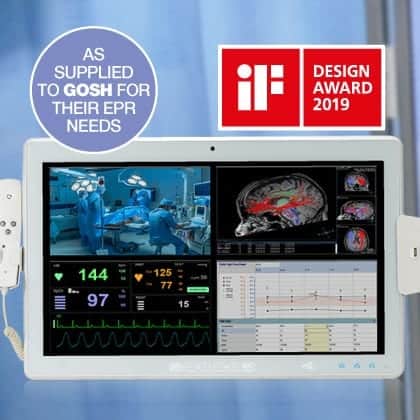 Agile Medical Medical Grade Panel PC with hot-swappable batteries