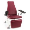 Vena Vario Phlebotomy Chair in Burgundy Red colour