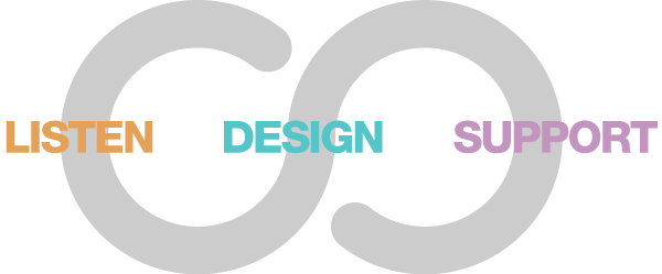 Listen Design Support Logo Transparent Background