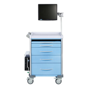 Light Blue Theatre Recovery Trolley