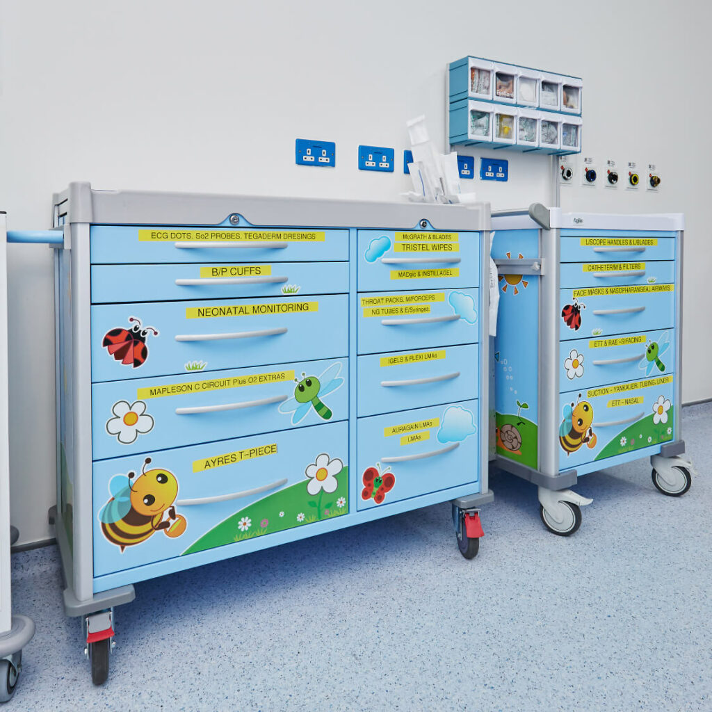 LX Paediatric Resuscitation Trolley