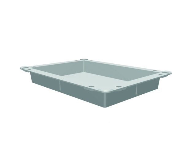 ABS Non-Dividable Tray - Half Section - 50mm Deep