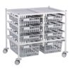 Two Section Trolley - 8x ABS Baskets