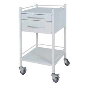 Instrument Trolley with Drawers - Powder coated steel