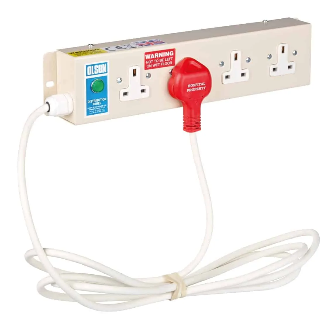 4 Socket Electrical Board With Lead (Non-Removable)