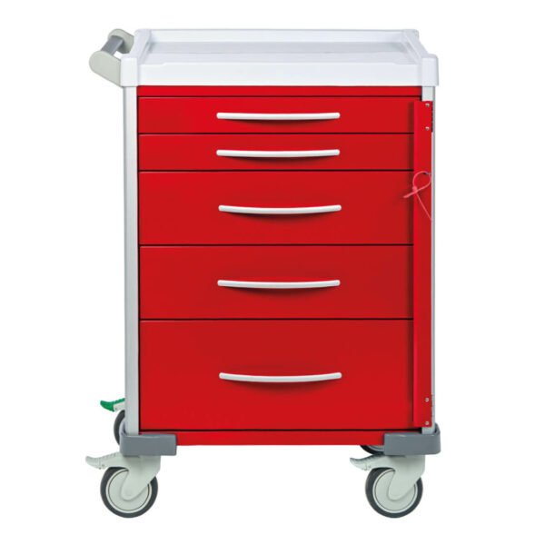 Red LX Trolley with 2x3", 2x6", 1x9" drawer configuration