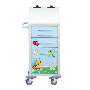 Narrow Chart Trolley - Garden Theme
