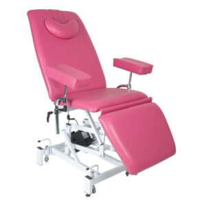Standard 24" Phlebotomy Chair in Rose vinyl colour