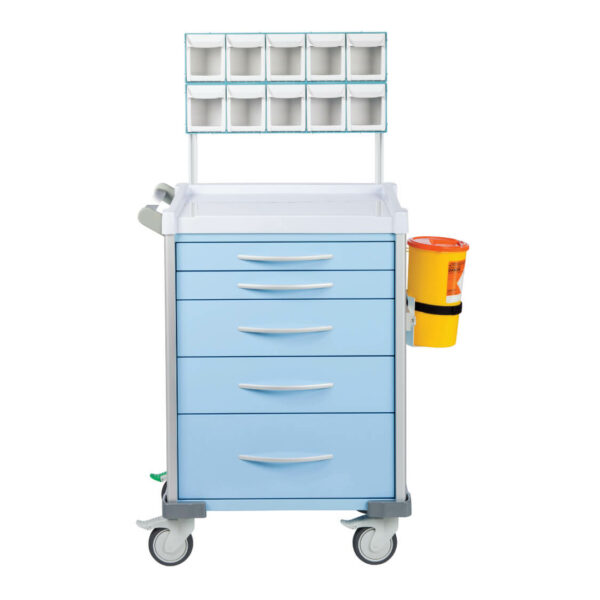 LX Anaesthetic Trolley - Light Blue