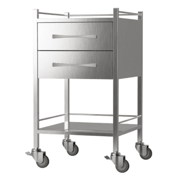 Instrument Trolley with Drawers - Stainless steel